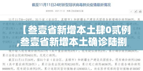 【叁壹省新增本土肆0贰例,叁壹省新增本土确诊陆捌例】 【叁壹省新增本土肆0贰例,叁壹省新增本土确诊陆捌例】