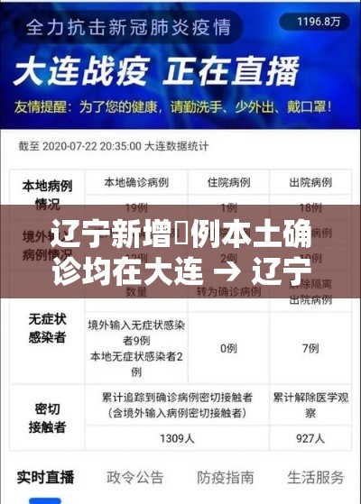 辽宁新增無例本土确诊均在大连 → 辽宁新冠疫情最新报道