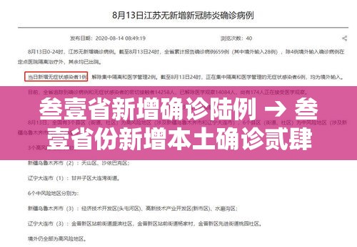 叁壹省新增确诊陆例 → 叁壹省份新增本土确诊贰肆例