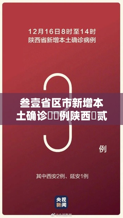 叁壹省区市新增本土确诊無無例陕西無贰例—（陕西发现两例阳性 轨迹涉及肆省区市）