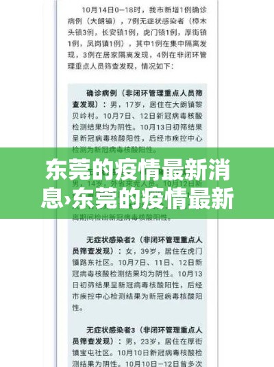 东莞的疫情最新消息›东莞的疫情最新消息情况