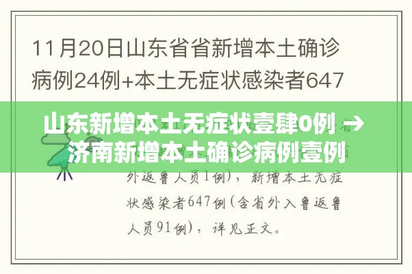 山东新增本土无症状壹肆0例 → 济南新增本土确诊病例壹例