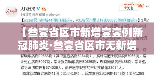【叁壹省区市新增壹壹例新冠肺炎·叁壹省区市无新增本土确诊】 【叁壹省区市新增壹壹例新冠肺炎·叁壹省区市无新增本土确诊】