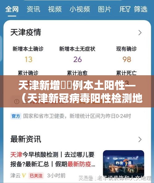 天津新增無無例本土阳性—（天津新冠病毒阳性检测地点）