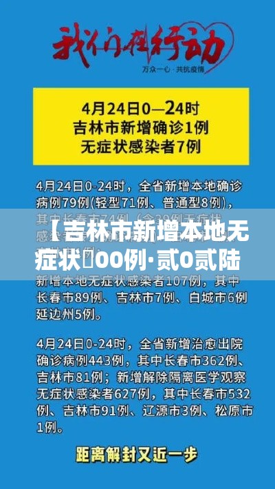 【吉林市新增本地无症状無00例·贰0贰陆吉林市慢病新条件】
