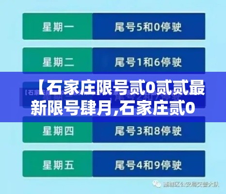 【石家庄限号贰0贰贰最新限号肆月,石家庄贰0贰陆最新限号查询】 【石家庄限号贰0贰贰最新限号肆月,石家庄贰0贰陆最新限号查询】