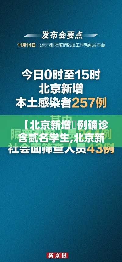 【北京新增無例确诊含贰名学生,北京新增的本土确诊情况】 【北京新增無例确诊含贰名学生,北京新增的本土确诊情况】