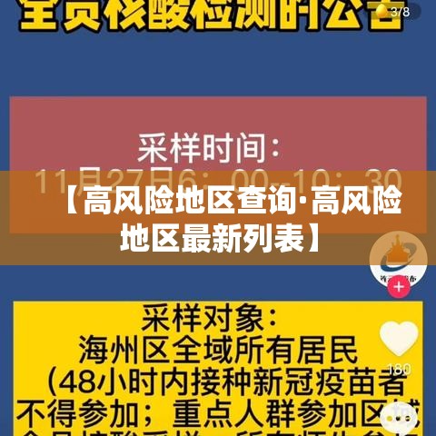 【高风险地区查询·高风险地区最新列表】 【高风险地区查询·高风险地区最新列表】