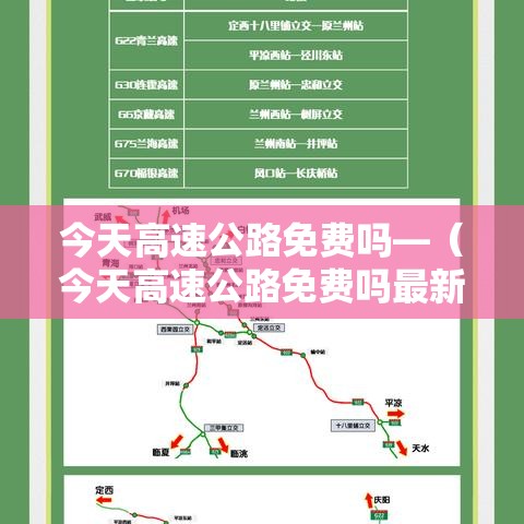 今天高速公路免费吗—（今天高速公路免费吗最新消息）
