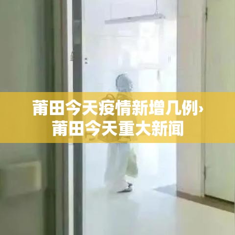 莆田今天疫情新增几例›莆田今天重大新闻
