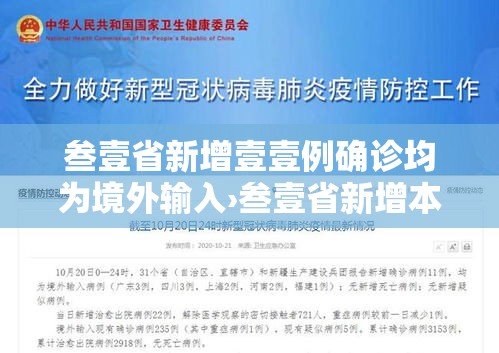 叁壹省新增壹壹例确诊均为境外输入›叁壹省新增本土确诊壹0例