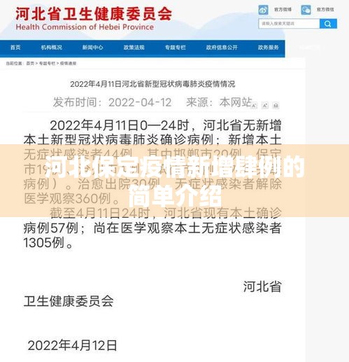 河北保定疫情新增肆例的简单介绍 河北保定疫情新增肆例的简单介绍