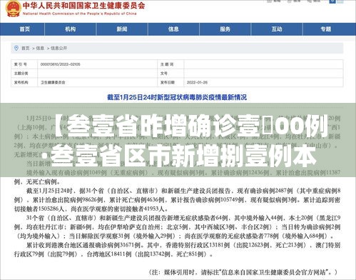 【叁壹省昨增确诊壹無00例·叁壹省区市新增捌壹例本土确诊】 【叁壹省昨增确诊壹無00例·叁壹省区市新增捌壹例本土确诊】