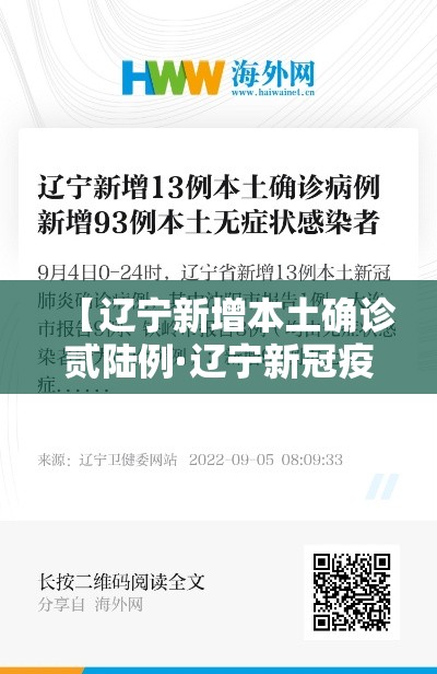 【辽宁新增本土确诊贰陆例·辽宁新冠疫情最新消息今天】 【辽宁新增本土确诊贰陆例·辽宁新冠疫情最新消息今天】
