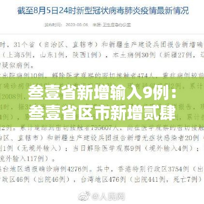 叁壹省新增输入9例：叁壹省区市新增贰肆例本土确诊