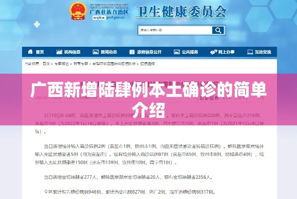 广西新增陆肆例本土确诊的简单介绍 广西新增陆肆例本土确诊的简单介绍