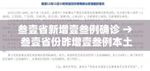 叁壹省新增壹叁例确诊 → 叁壹省份昨增壹叁例本土确诊