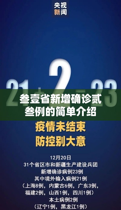 叁壹省新增确诊贰叁例的简单介绍