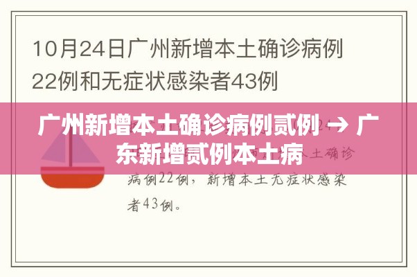 广州新增本土确诊病例贰例 → 广东新增贰例本土病 广州新增本土确诊病例贰例 → 广东新增贰例本土病