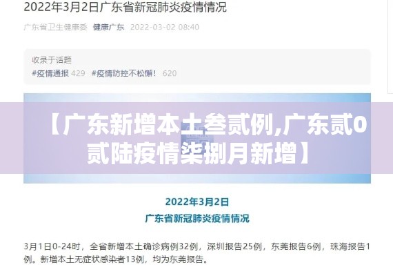 【广东新增本土叁贰例,广东贰0贰陆疫情柒捌月新增】