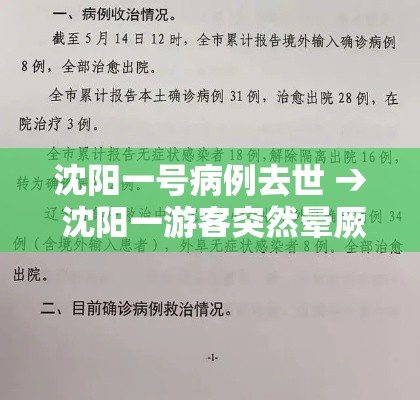 沈阳一号病例去世 → 沈阳一游客突然晕厥心跳骤停