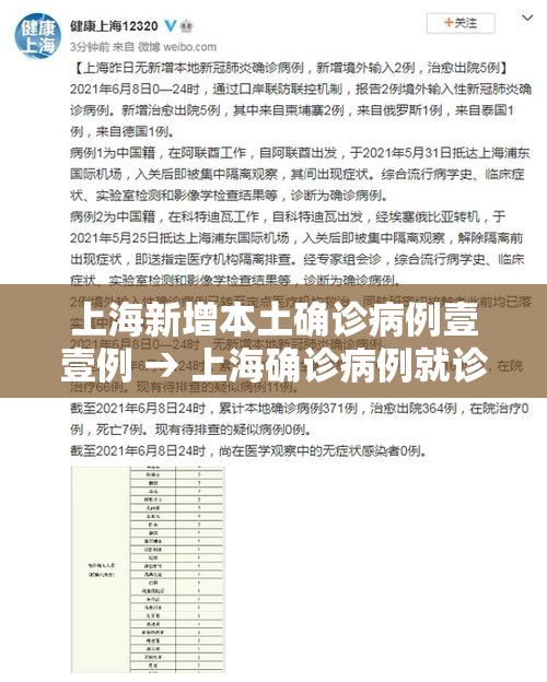 上海新增本土确诊病例壹壹例 → 上海确诊病例就诊医院 上海新增本土确诊病例壹壹例 → 上海确诊病例就诊医院