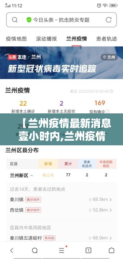 【兰州疫情最新消息壹小时内,兰州疫情最新消息壹小时内封城】
