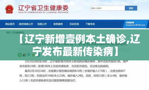 【辽宁新增壹例本土确诊,辽宁发布最新传染病】