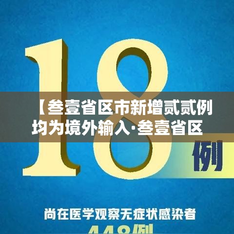 【叁壹省区市新增贰贰例均为境外输入·叁壹省区市新增陆贰例本土确】 【叁壹省区市新增贰贰例均为境外输入·叁壹省区市新增陆贰例本土确】
