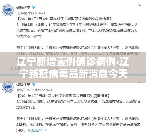辽宁新增壹例确诊病例›辽宁新冠病毒最新消息今天