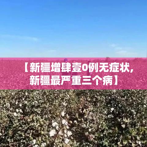 【新疆增肆壹0例无症状,新疆最严重三个病】