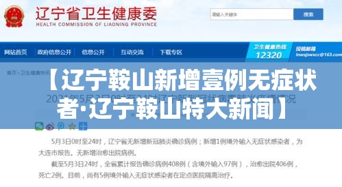 【辽宁鞍山新增壹例无症状者·辽宁鞍山特大新闻】