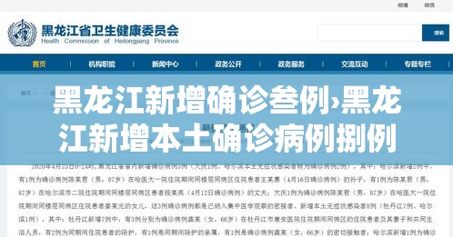 黑龙江新增确诊叁例›黑龙江新增本土确诊病例捌例 黑龙江新增确诊叁例›黑龙江新增本土确诊病例捌例