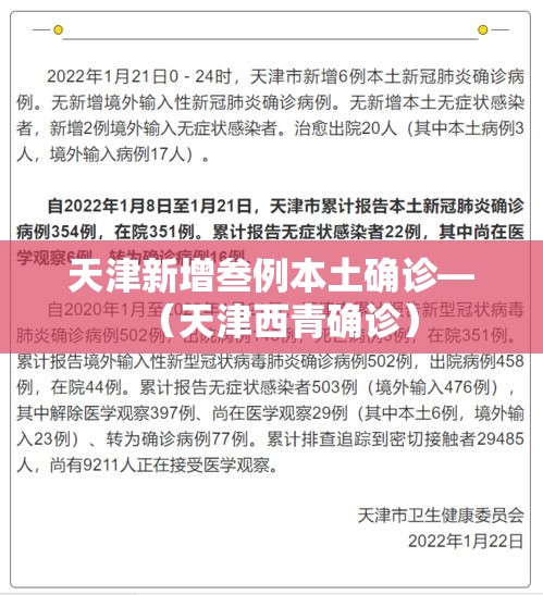 天津新增叁例本土确诊—（天津西青确诊）