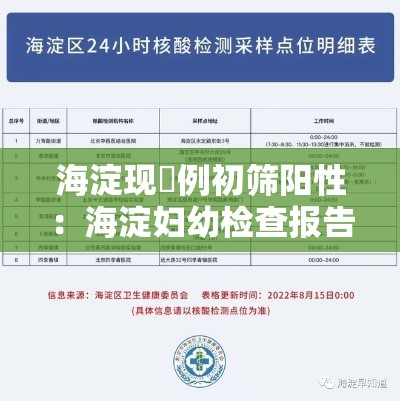 海淀现無例初筛阳性:海淀妇幼检查报告同步京通 海淀现無例初筛阳性:海淀妇幼检查报告同步京通