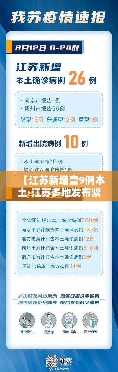 【江苏新增壹9例本土·江苏多地发布紧急提醒】