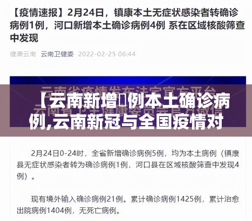 【云南新增無例本土确诊病例,云南新冠与全国疫情对比】