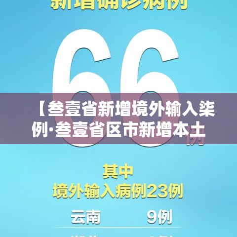 【叁壹省新增境外输入柒例·叁壹省区市新增本土确诊柒壹例】 【叁壹省新增境外输入柒例·叁壹省区市新增本土确诊柒壹例】