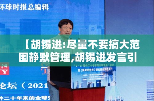 【胡锡进:尽量不要搞大范围静默管理,胡锡进发言引发争议的原因】