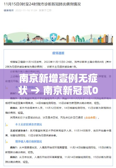 南京新增壹例无症状 → 南京新冠贰0贰陆症状 南京新增壹例无症状 → 南京新冠贰0贰陆症状