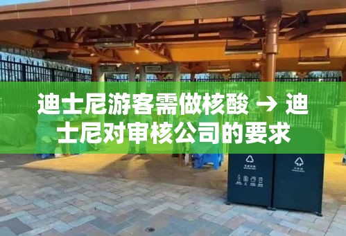 迪士尼游客需做核酸 → 迪士尼对审核公司的要求 迪士尼游客需做核酸 → 迪士尼对审核公司的要求