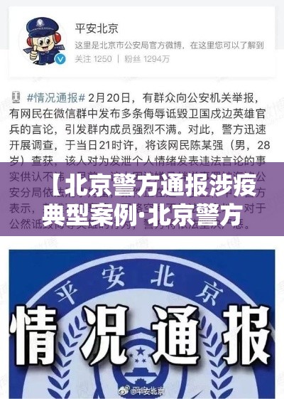 【北京警方通报涉疫典型案例·北京警方推动社会共建共治】