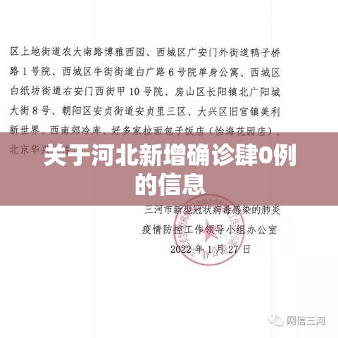 关于河北新增确诊肆0例的信息