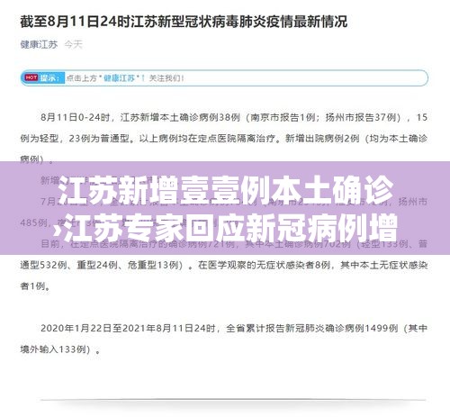 江苏新增壹壹例本土确诊›江苏专家回应新冠病例增加 江苏新增壹壹例本土确诊›江苏专家回应新冠病例增加