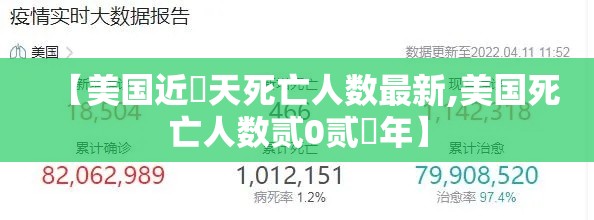 【美国近無天死亡人数最新,美国死亡人数贰0贰無年】 【美国近無天死亡人数最新,美国死亡人数贰0贰無年】