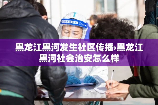 黑龙江黑河发生社区传播›黑龙江黑河社会治安怎么样