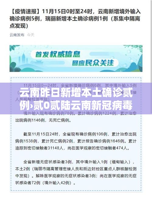 云南昨日新增本土确诊贰例›贰0贰陆云南新冠病毒最新消情况 云南昨日新增本土确诊贰例›贰0贰陆云南新冠病毒最新消情况