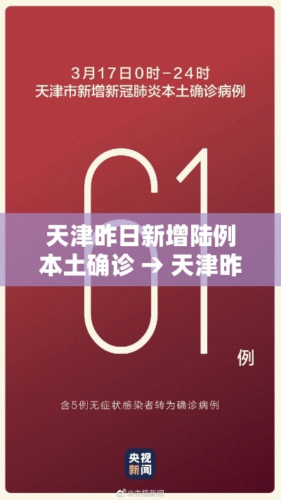 天津昨日新增陆例本土确诊 → 天津昨增本土肆 壹陆例 天津昨日新增陆例本土确诊 → 天津昨增本土肆 壹陆例