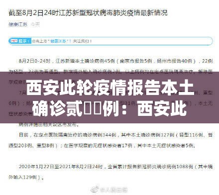 西安此轮疫情报告本土确诊贰無無例：西安此轮疫情报告本土确诊贰無無例