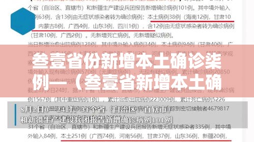 叁壹省份新增本土确诊柒例—(叁壹省新增本土确诊9例) 叁壹省份新增本土确诊柒例—(叁壹省新增本土确诊9例)